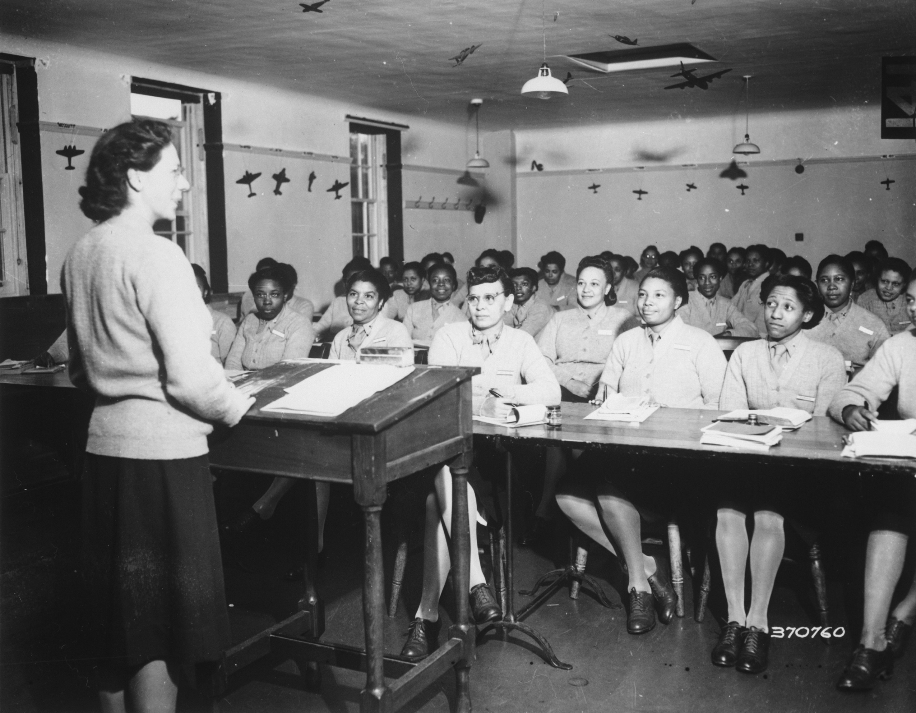 WWII Army Nurses Attend Classroom Lecture
