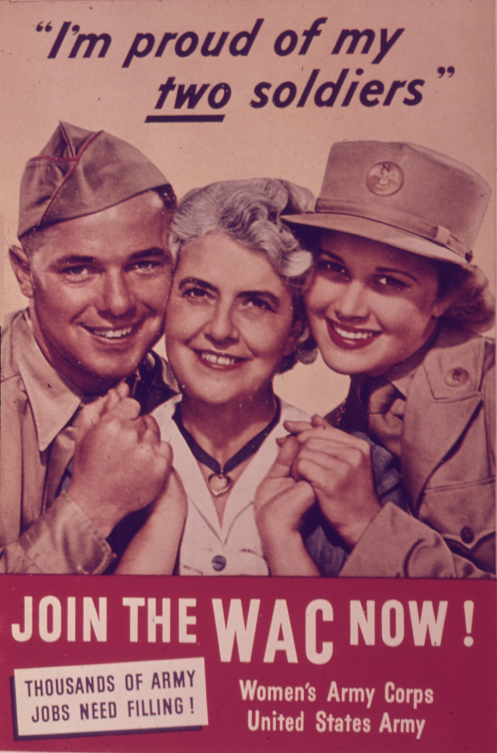 My Two Soldiers WAC WWII Recruiting Posters