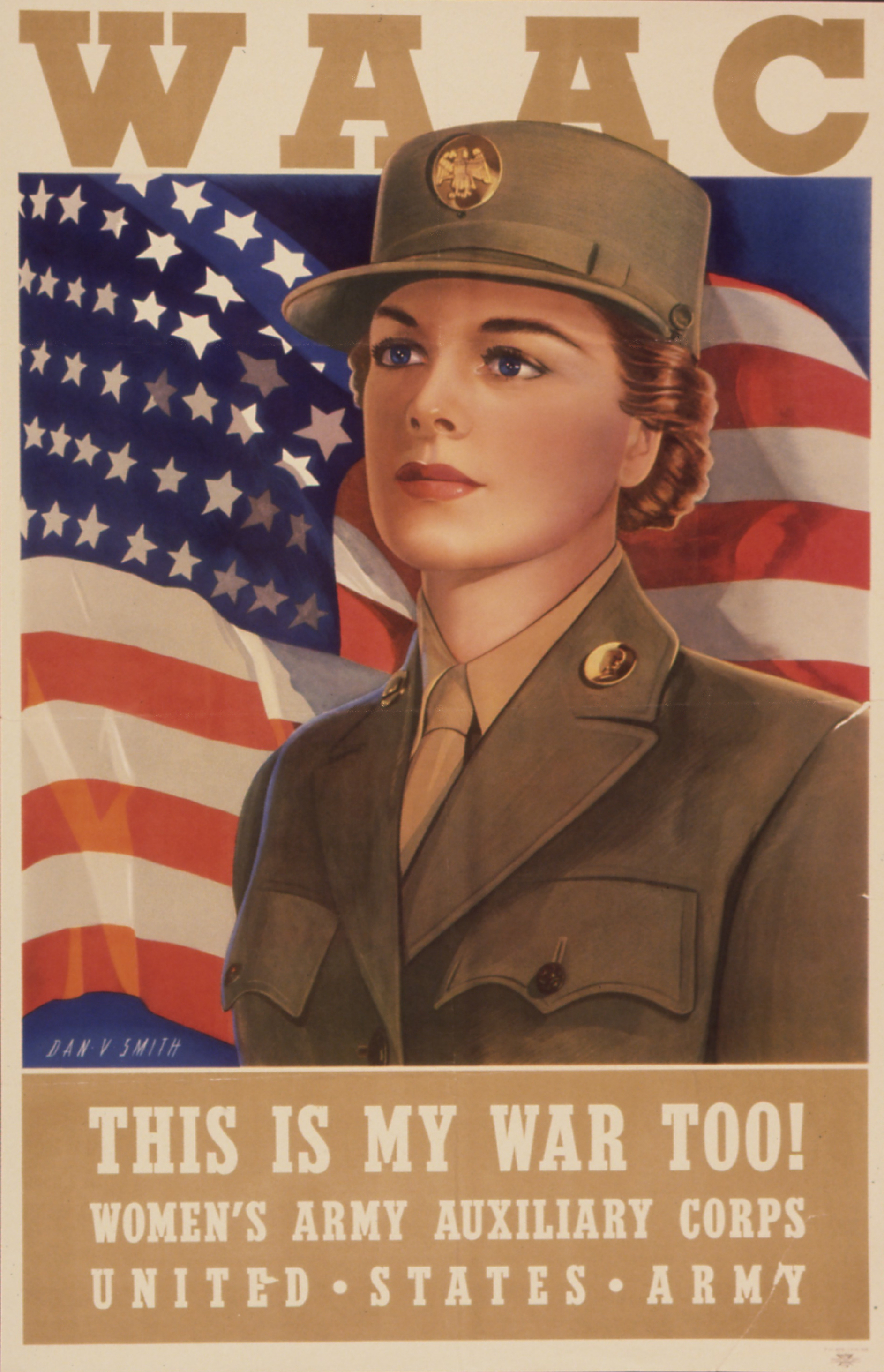 This is My War Too WAAC WWII Recruiting Poster
