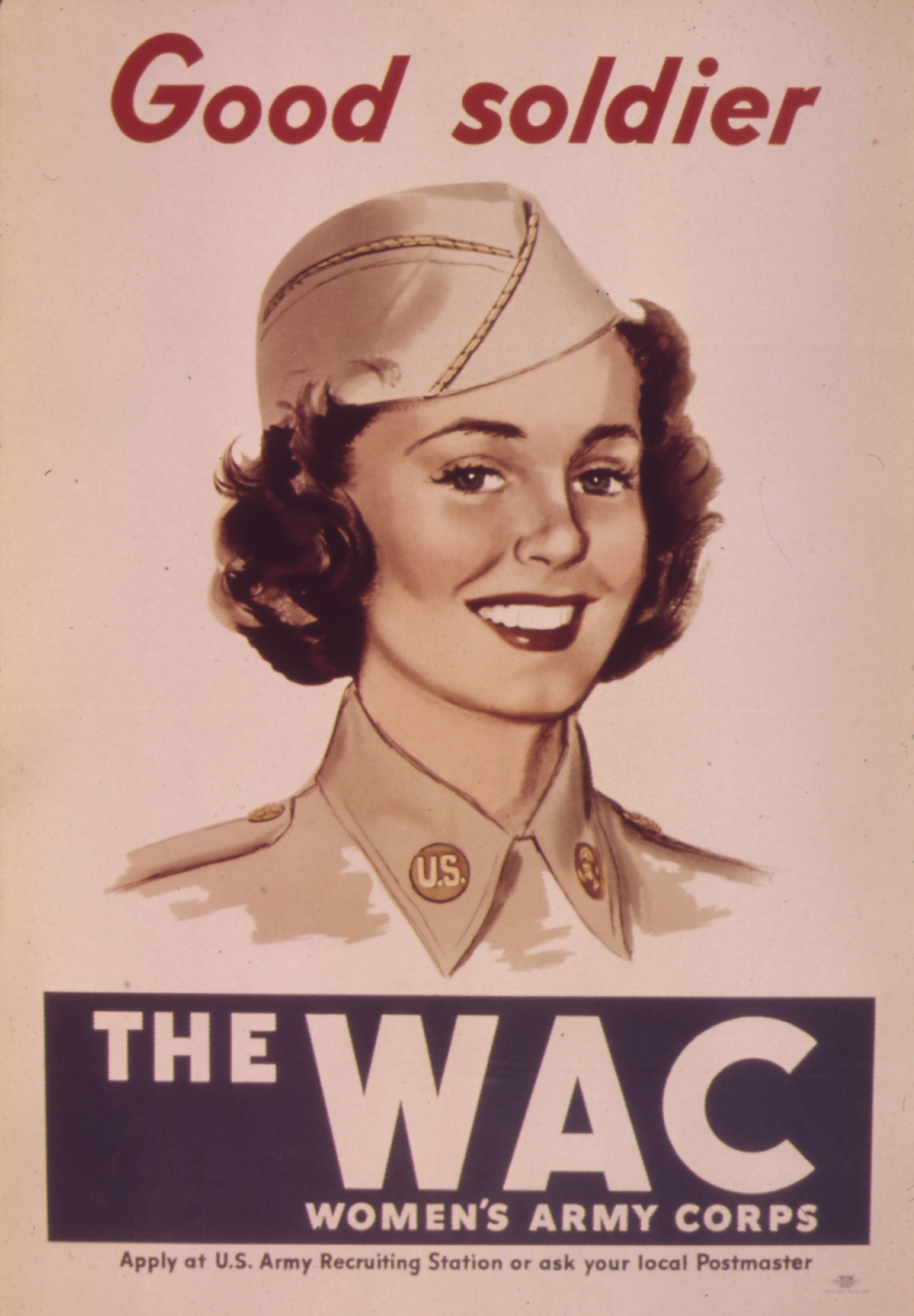 Good Soldier WWII WAC Recruiting Poster