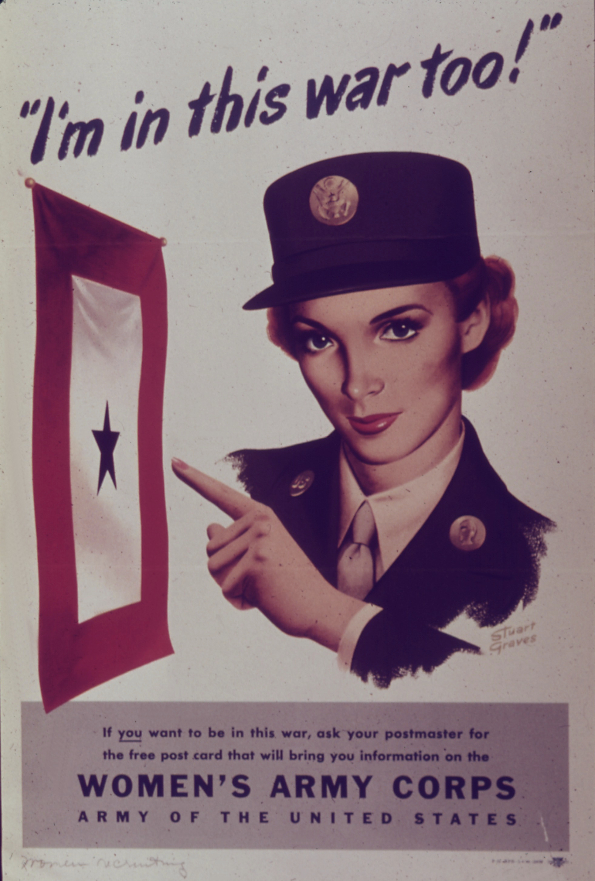 I'm in This War Too WAC Recruiting Poster
