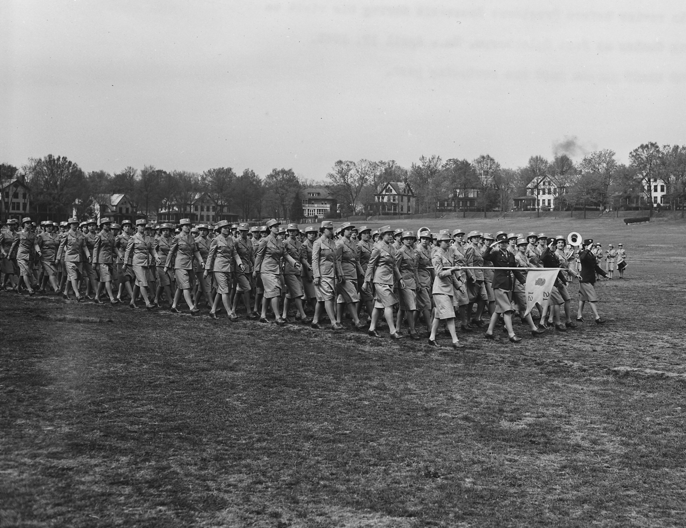 WAAC Company Passing in Review