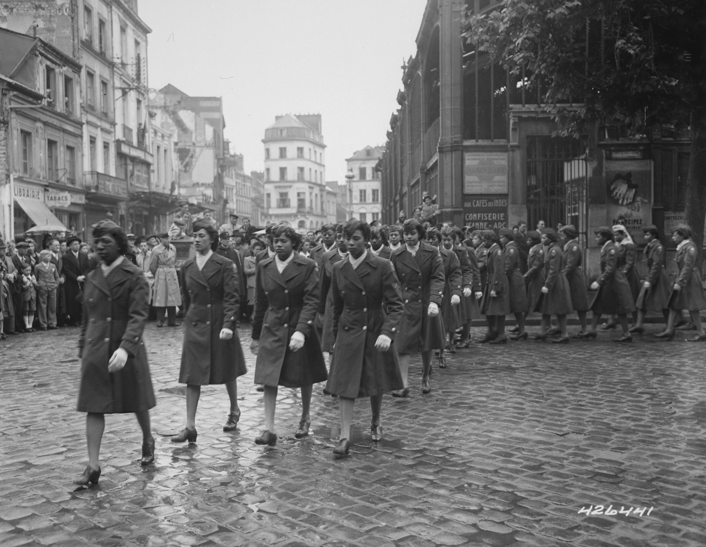 Postal Directory Battalion Marching in Parade
