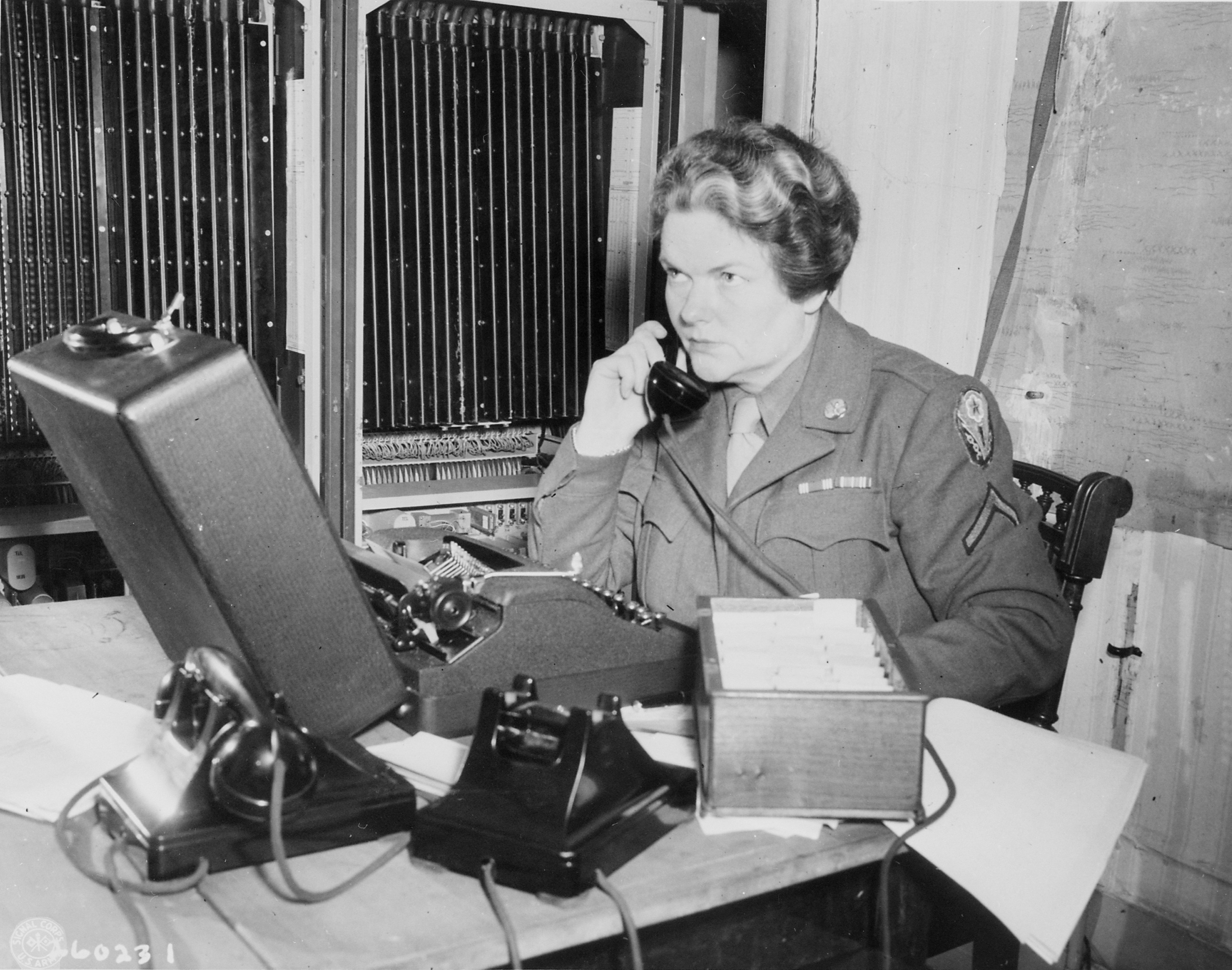 WAC Telephone Operator at Potsdam Conference