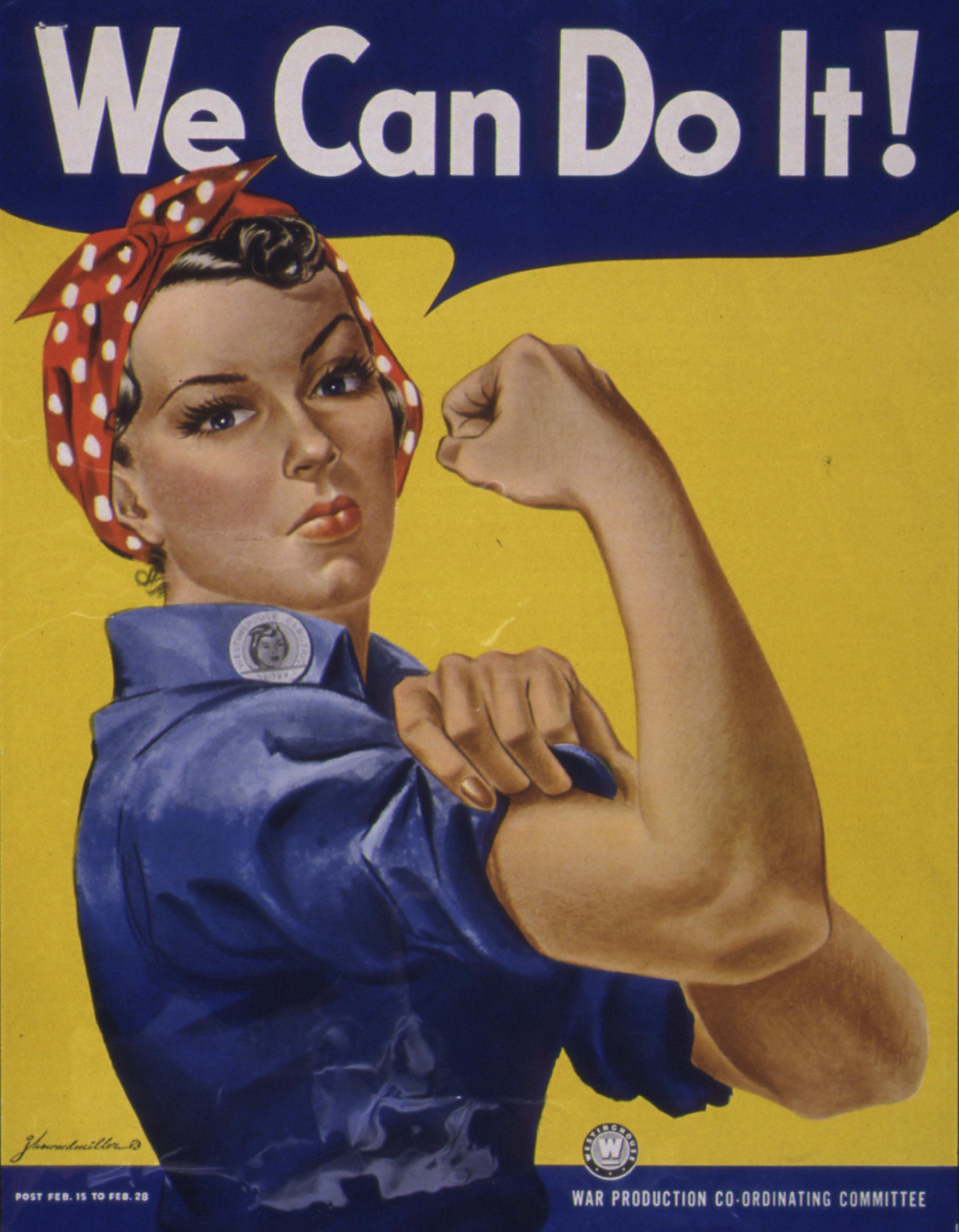 Rosie the Riveter "We Can Do It" Poster