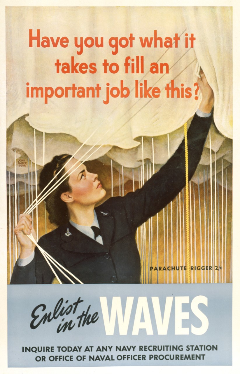 Enlist in the WAVES Recruiting Poster