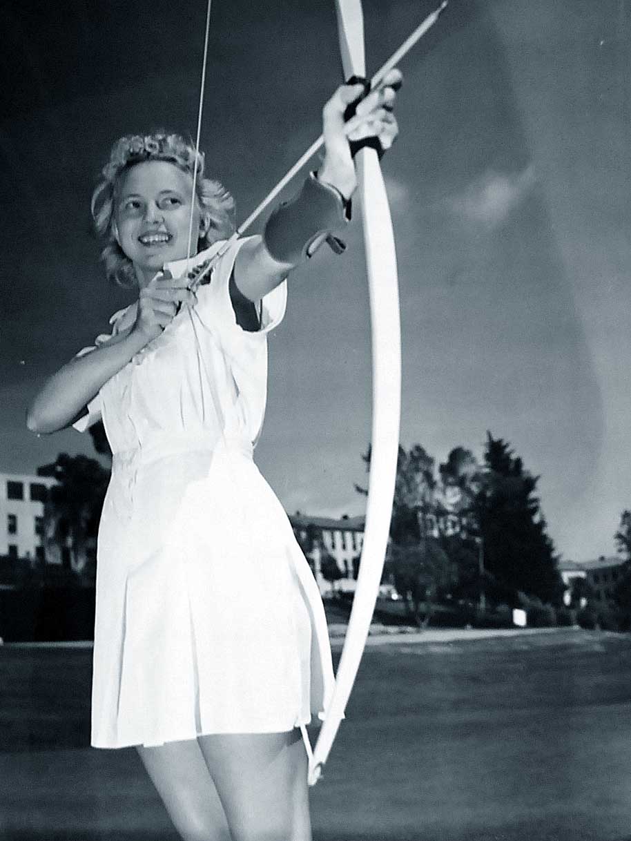Navy Nurse Practices Archery to Keep Fit