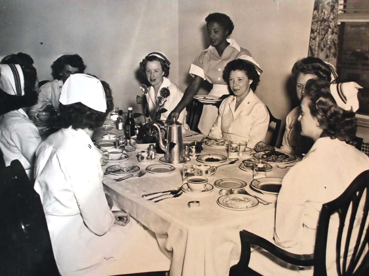 San Diego Naval Hospital Nurses Having Dinner