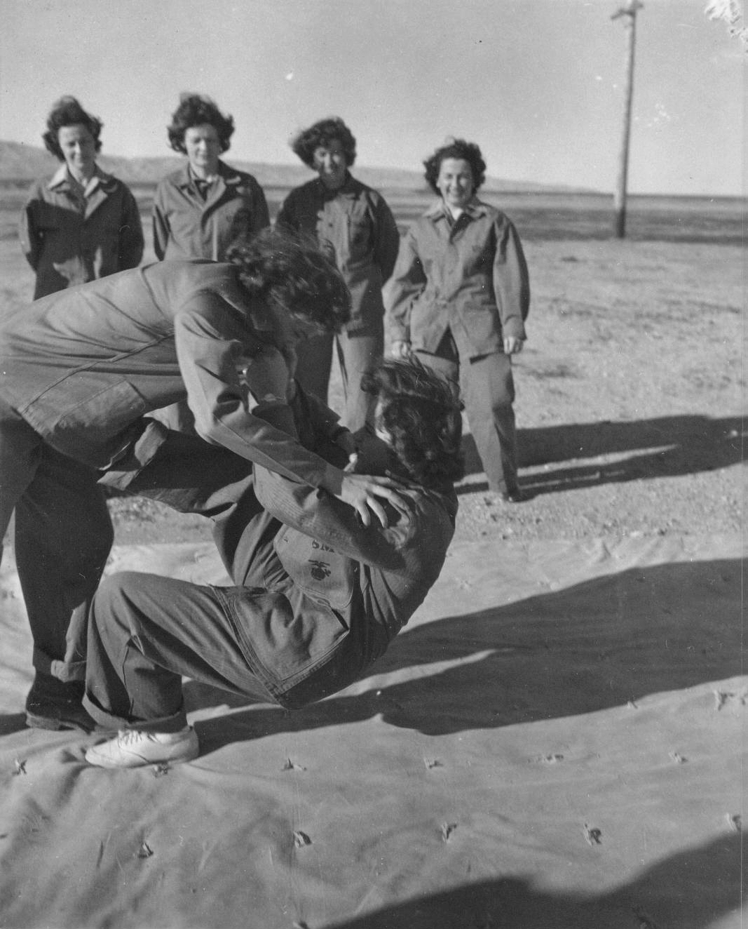 Women Marines Practice Self Defense