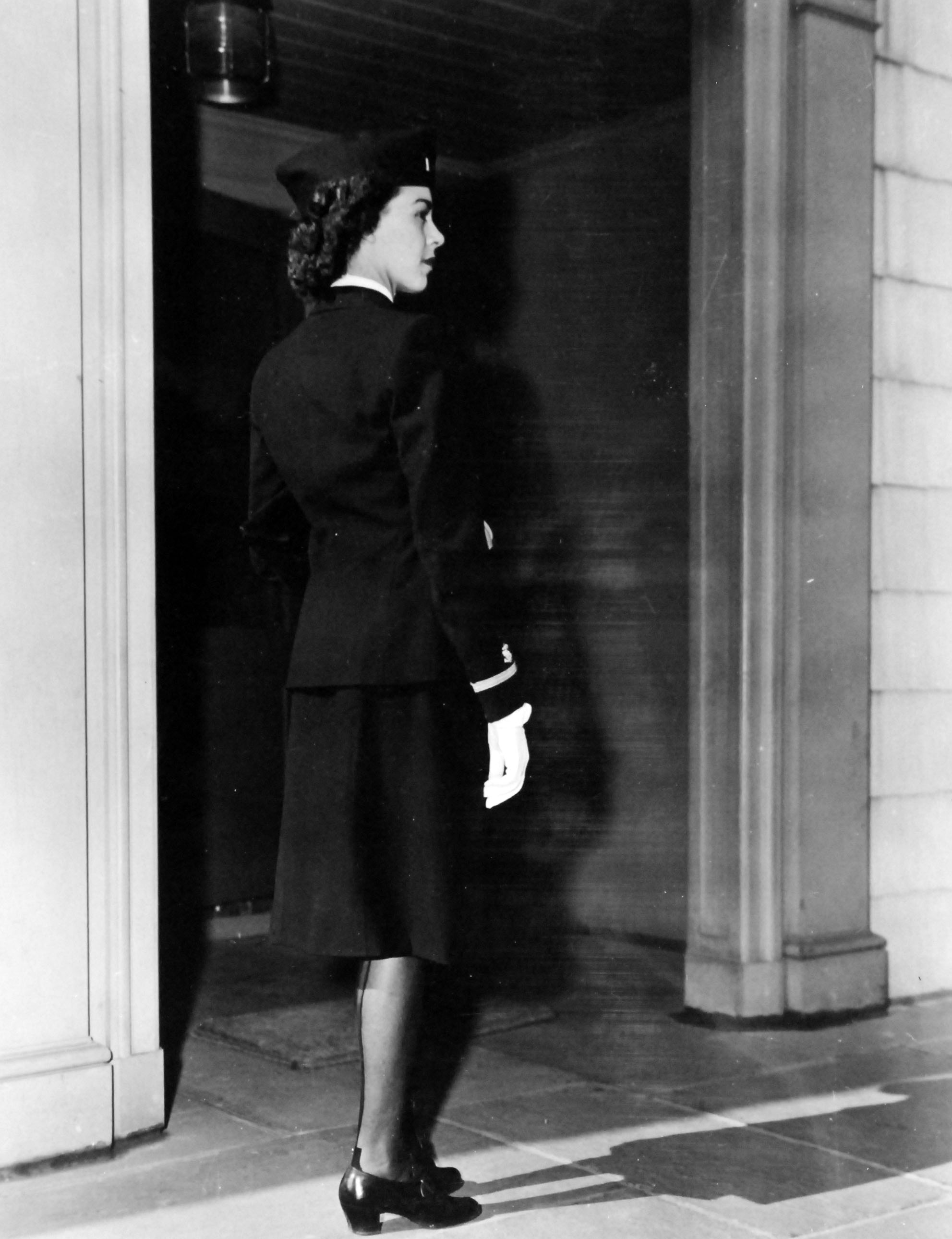 Ensign Models Navy Nurse’s Blue Dress Uniform