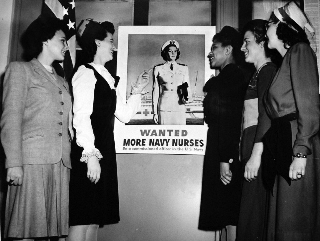 New Ensigns Sworn into Navy Nurse Corps Women of World War II