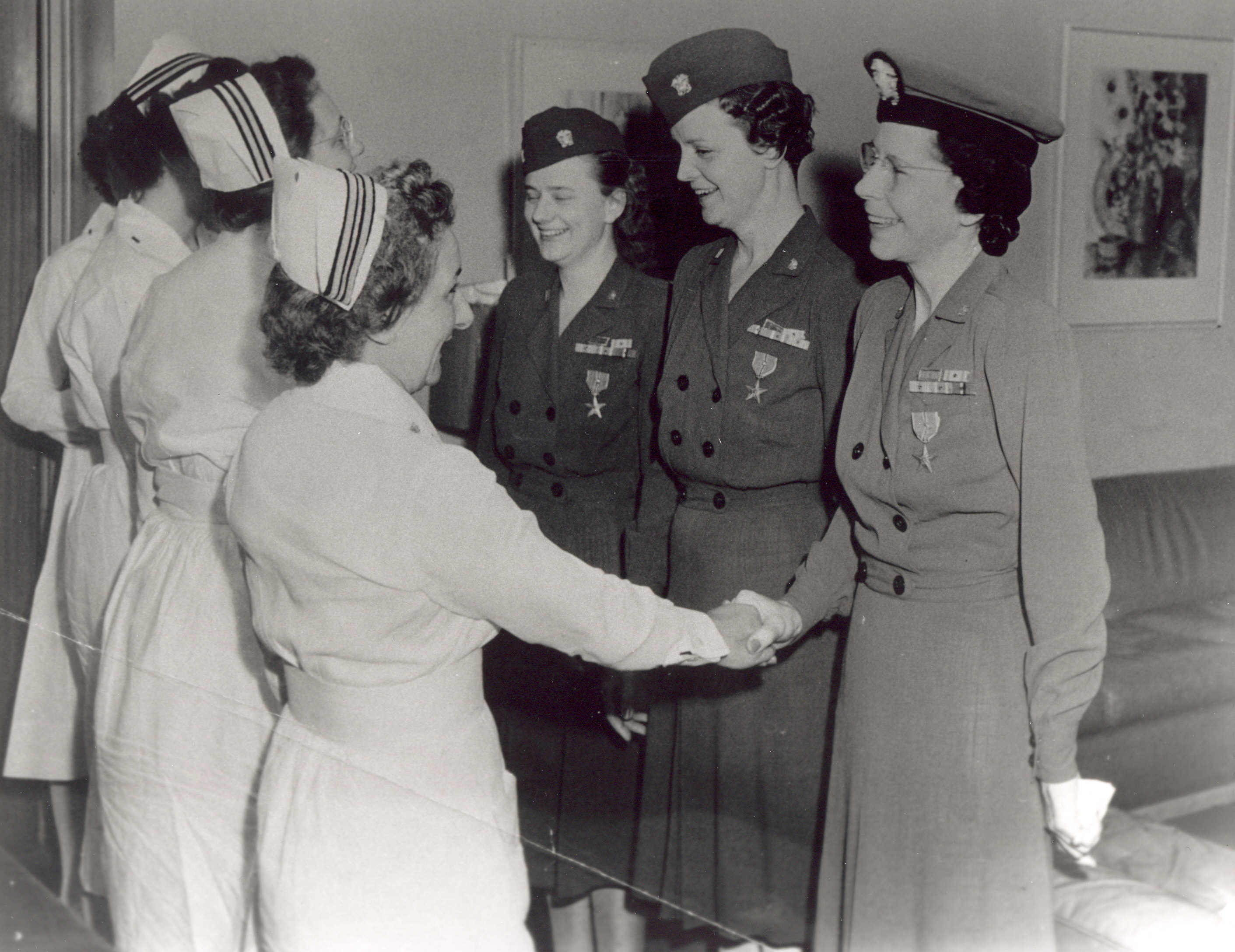 Lieutenant Commander Laura Cobb with Other Nurses