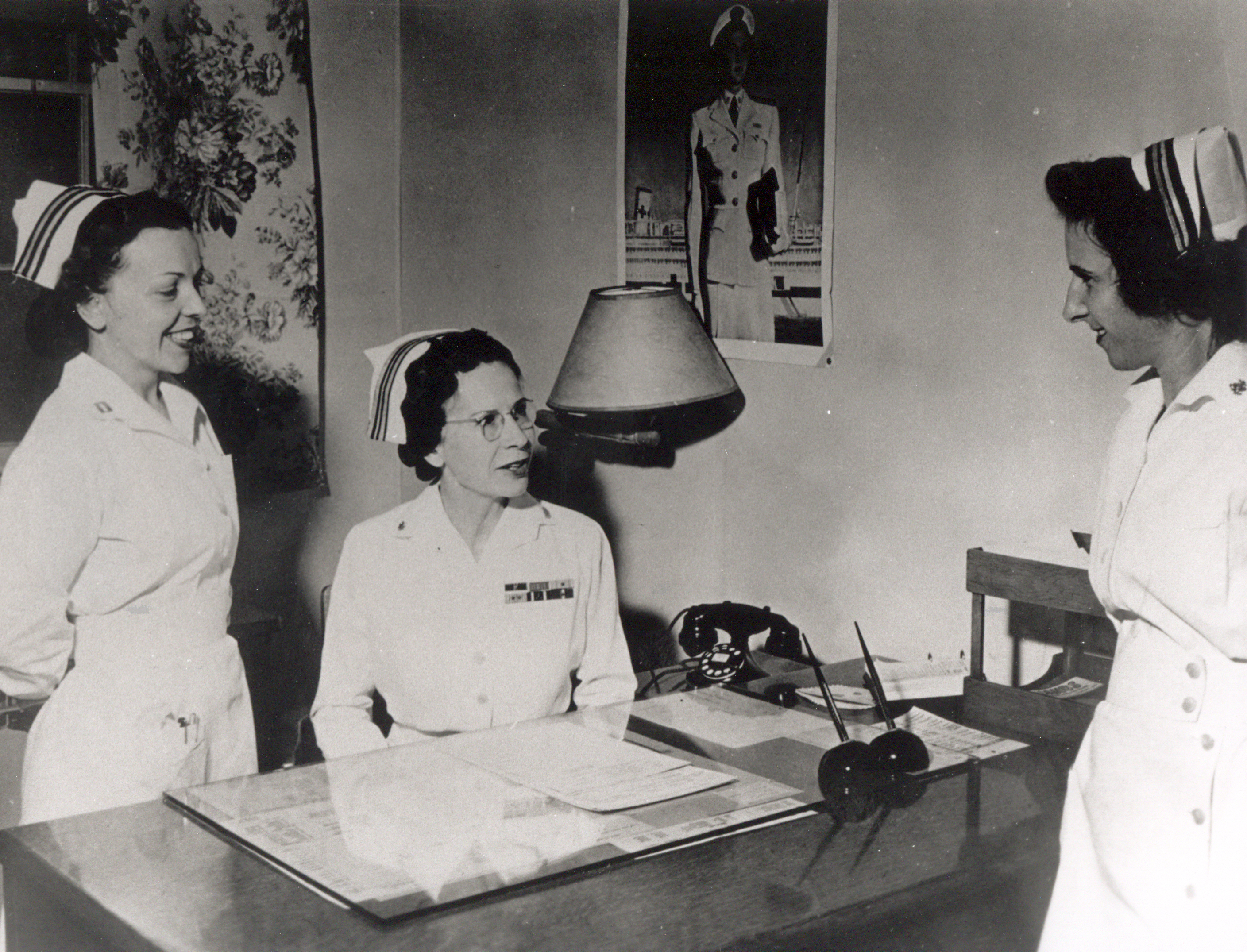 Chief Nurse Laura Cobb with Other Nurses