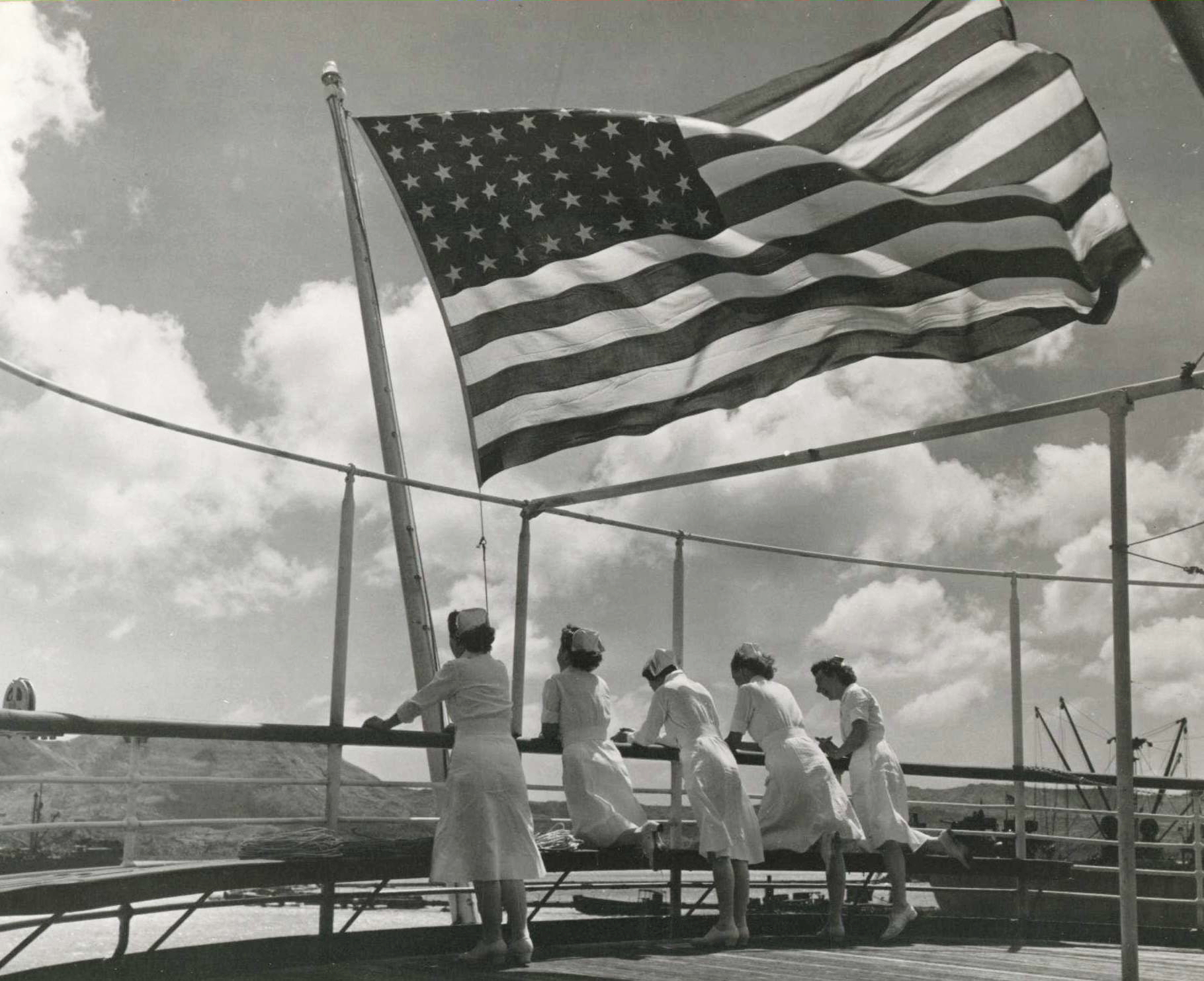 Navy Nurses Aboard the USS Solace
