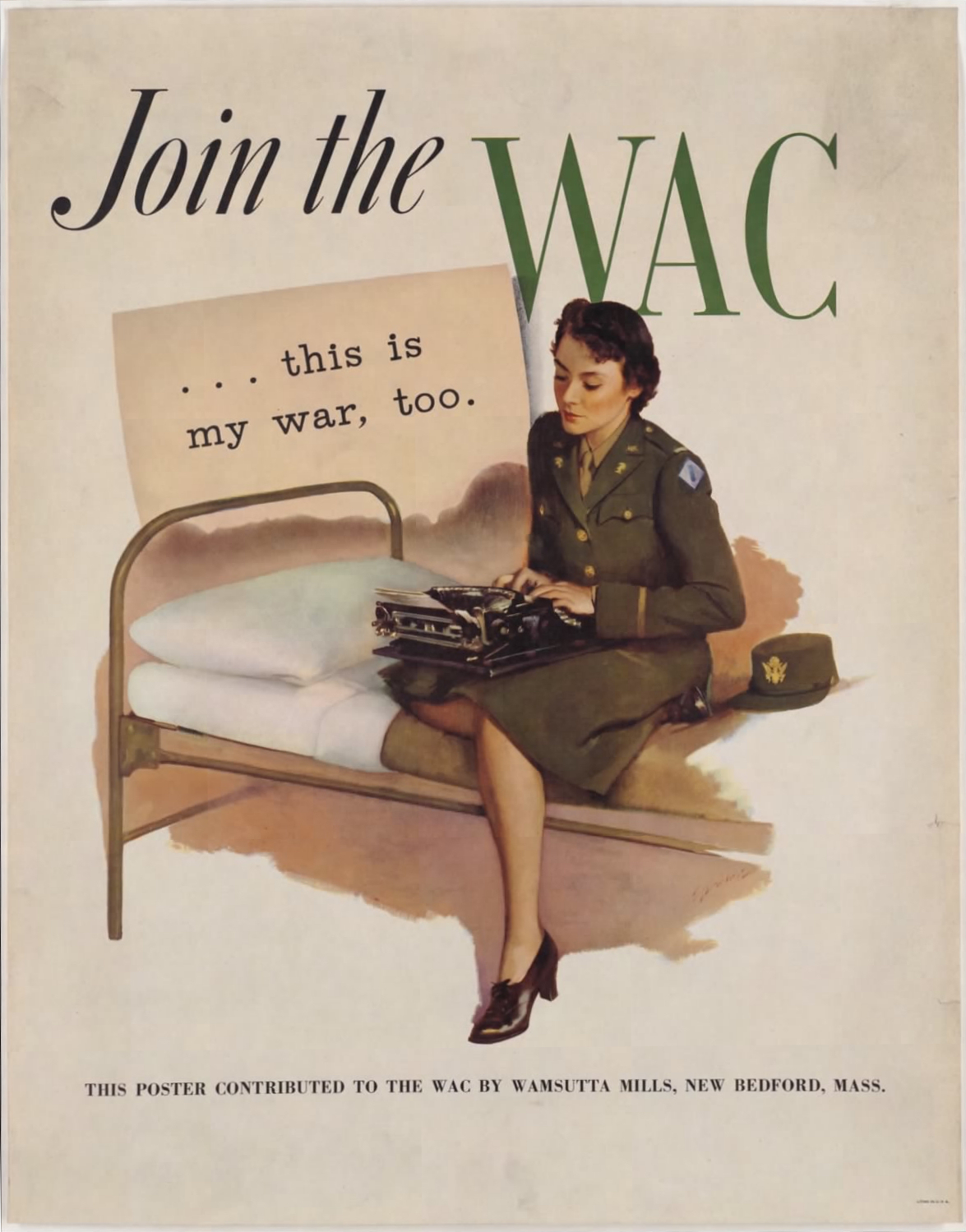 Join the WAC This is My War Too Recruiting Poster