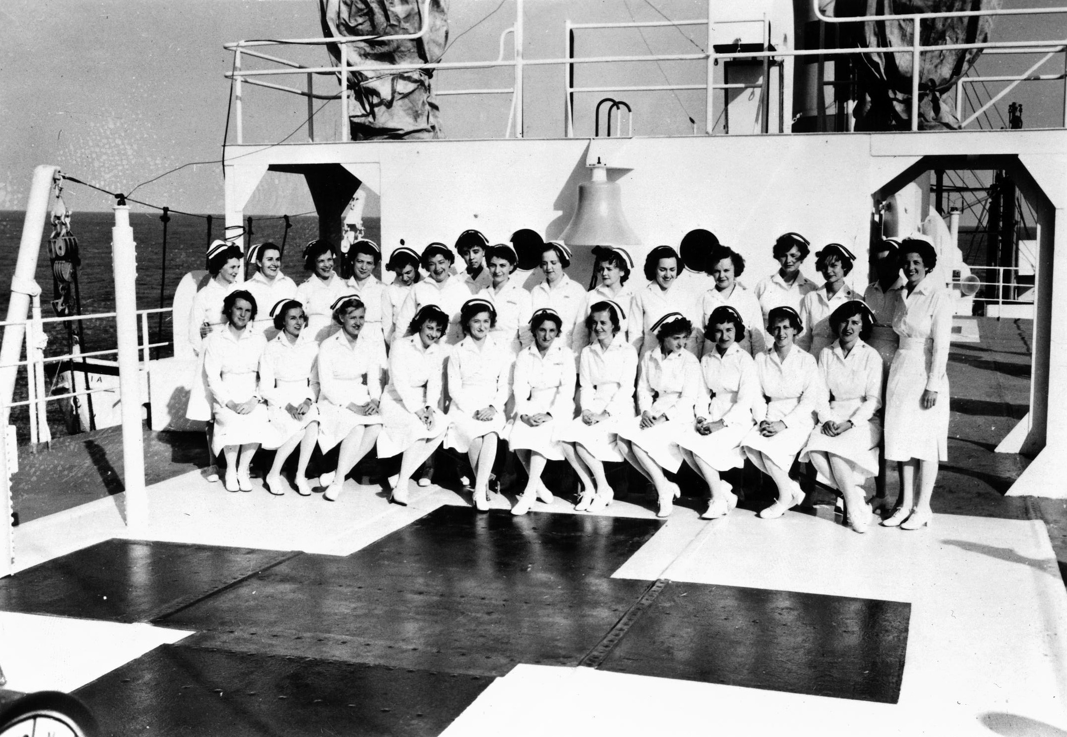 Navy Nurses Aboard the Hospital Ship USS Refuge