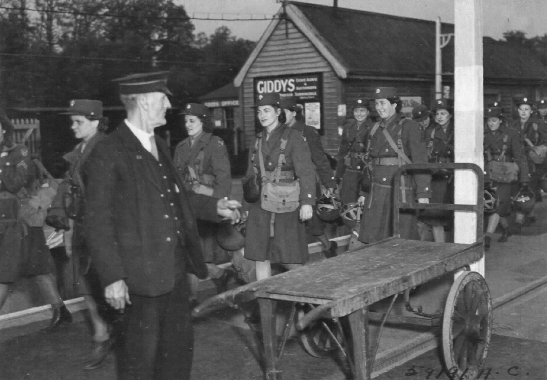 WACs Arriving in England During World War II